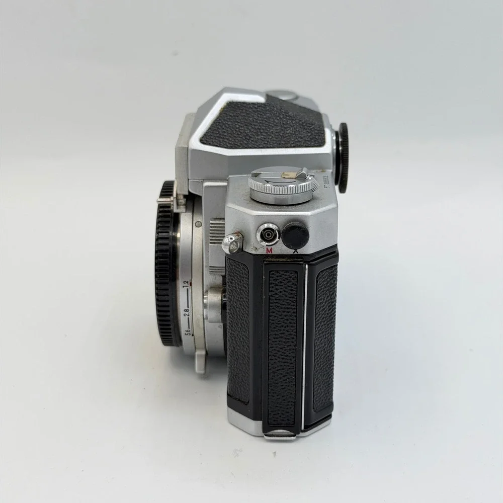 Nikon Nikomat FTN 35mm SLR Film Camera Body Silver Black Made in Japan Working